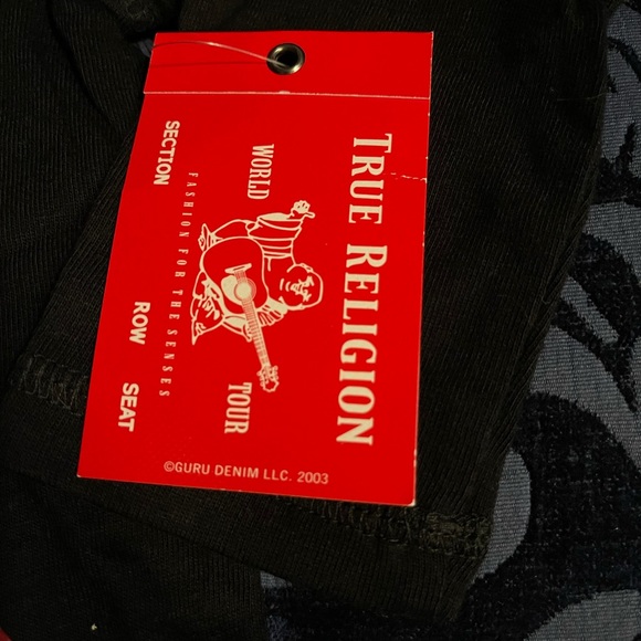 True Religion Boys Long Sleeve Logo Tee NWT - Picture 2 of 5